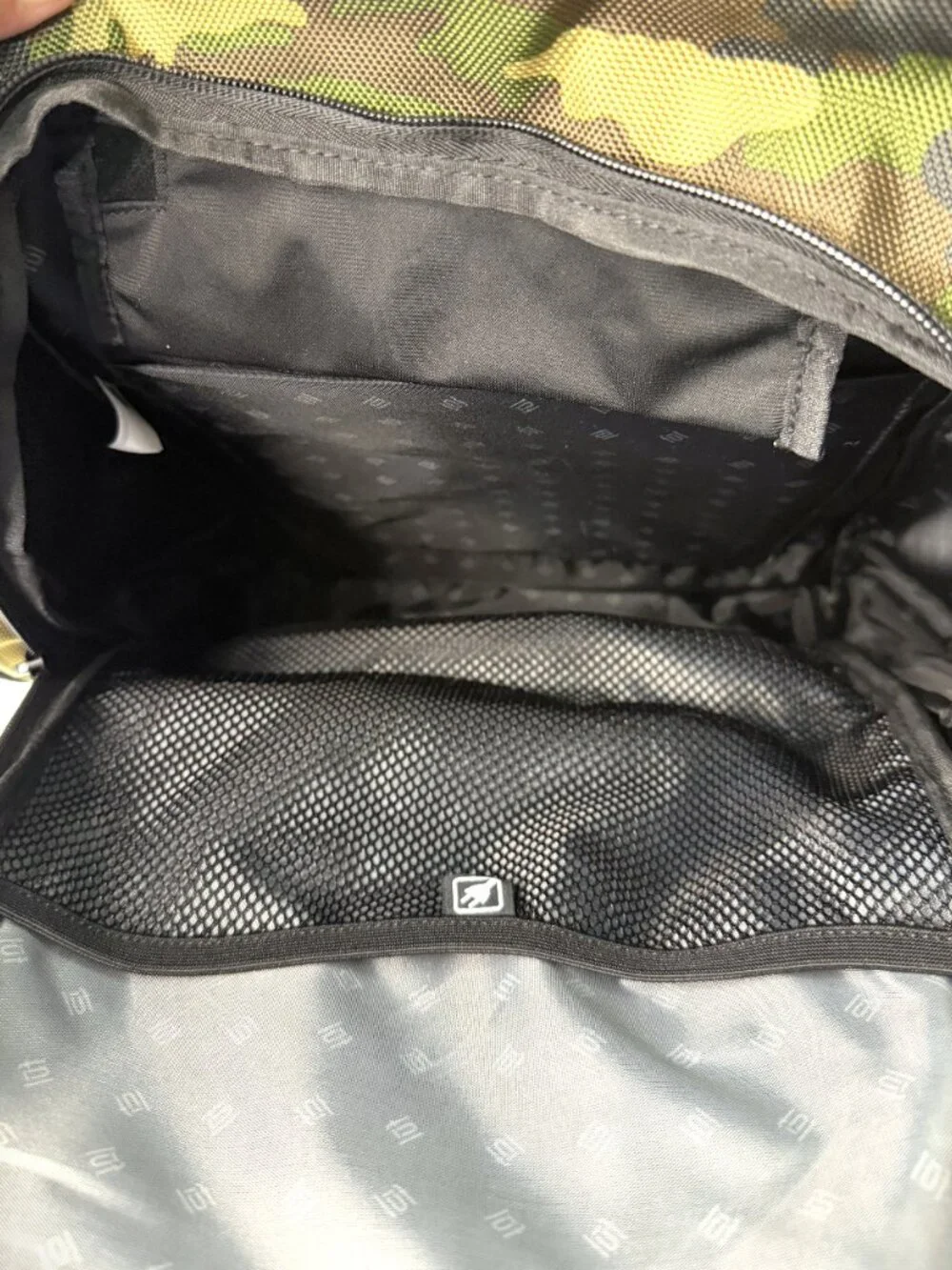 FŪL Refugee backpack woodland camouflage pattern 19.5 x 12.5 x 5.5  NWT